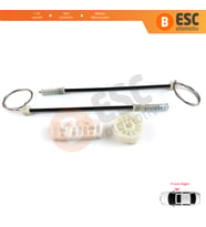 Opel Corsa D S07 2006-2014 5-Kapı 13188491 İçin Elektrikli Ön Sağ Cam Kriko Tamir Seti