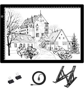 A4 Ultra-thin Portable LED Light Box Tracer USB Power Cable Dimmable Brightness LED Artcraft Tracing