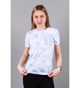 Kadın Bisiklet Yaka T-shirt Tşört