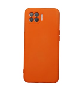 Oppo Reno 4 Lite Kılıf Nano İçi Kadife Silikon - Turuncu