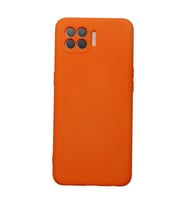 Oppo Reno 4 Lite Kılıf Nano İçi Kadife Silikon - Turuncu
