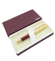 Signator® ST147 Sedefli Gold Bordo Metal Roller Kalem  İsme Özel Kalem (Karışık)