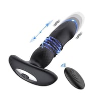 Fastieshop İleri Geri Hareketli Uzaktan Kumandalı Şarjlı Giyilebilir  Dildo (Siyah)