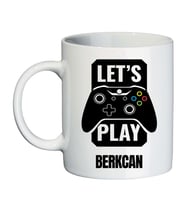 Oyuncu Hediyesi Lets Play Gamer İsimli Kupa Bardak