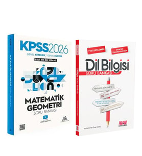 Marsis Yayınları 2026 KPSS Matematik Geometri ve AKM Dil Bilgisi Soru Bankası Seti 2 Kitap