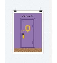 Friends Dizi Tasarımlı 24*33 cm 350 gr. Kuşe Kağıt Poster PYTKPSTR012