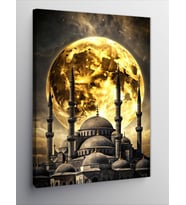 Kanvas Tablo Dolunay Ve Cami