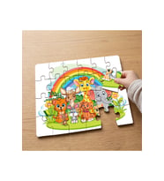 Sevimli Hayvanlar Tasarımlı 24 Parça Ahşap Çocuk Puzzle MPK0409