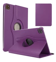 Apple iPad Pro 12.9 2020 Fuchsia Dönebilen Standlı Kılıf (Mor)