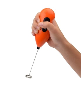 Mini Pilli Portatif Karıştırıcı Cappucino Maker Mikser - Renkli