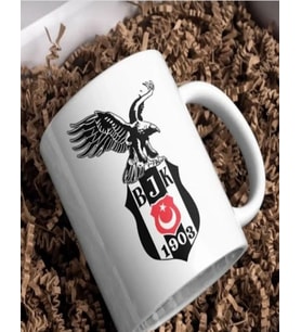 DYNTASARIM Kişileştirilebilir Futbol Takım Logolu Özel Baskılı Kupa Bardak