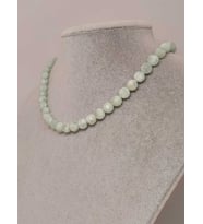 Larimar Taşı Faset Kesim Kolye 8mm (Sabit Klipsli)