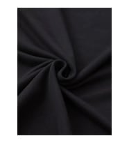 Baskılı Oversize Bisiklet Yaka T-shirt - Siyah