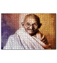 Cakapuzzle Mahatma Gandhi Yağlı Boya Portresi  Puzzle Yapboz MDF (Ahşap) (120 Parça)