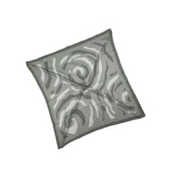 Mısırlı Eşarpları Soft Pamuk Geometrik Desenli Eşarp (Yağ Yeşili)