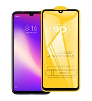 Xiaomi Redmi Note 7  9D Full Glue Tempered Cam Ekran Koruyucu-(5775) - GLST6431-3993 (Siyah)