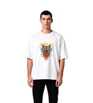 Erkek Oversize Müzik Baskılı Tişört Rocker Kedi Grafik Desen Rahat Kesim Günlük Giyim Modern Şık