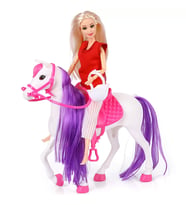 Nessiworld Jasmine Atlı Bebek Beyaz-Pembe