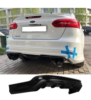 Ford Focus 3 Sedan Arka Ek Difüzör Siyah Plastik 2011 2012 2013 2014 Arka-difizör-bodykit-ek-karlık
