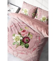 Nevresim Takımı %100 Doğal Pamuk Çift Kişilik 3d Digital Damask Rose