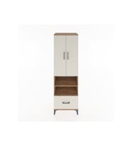 Hyperion Dolap 3 Raflı Tek Çekmeceli Tek Askılı 60x44x195 Çam-Aytaşı