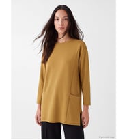 LCW EVERYDAY Haki Bisiklet Yaka Soft Touch Kadın Tunik