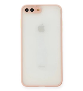 iPhone 7 Plus Kılıf Montreal Silikon Kapak - Pembe