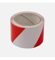 KIRMIZI-BEYAZ REFLEKTİF BANT 10 CM