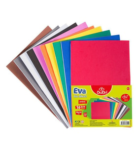 BuBu Yapışkanlı Eva 20x30 cm 10 Renk 