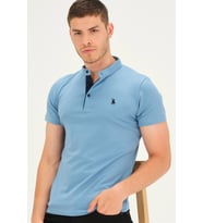 T8560 DEWBERRY T-SHIRT-İNDİGO