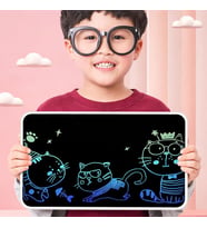 Yazı Tableti XL Büyük Boy 21 inç LCD Çift Taraflı, Yetişkinler ve 3+ Çocuklar için Yazı Tahtası, Çizim Yazma Karalama Tahtaları, Eğitim Öğrenme Aracı için Çizim Tahtası 46 x 30cm XLB-21