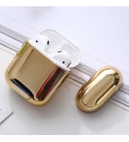 Apple AirPods için Lüks Sert Kılıf (Gümüş)