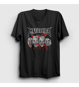 Presmono Unisex Siyah Band V2 Metallica T-Shirt 291281tt