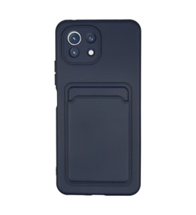 Xiaomi Mi 11 Kılıf Kelvin Kartvizitli Silikon - Lacivert