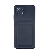 Xiaomi Mi 11 Kılıf Kelvin Kartvizitli Silikon - Lacivert
