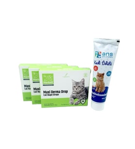 3 Kutu Kediler İçin Damla + Ans Multivitamin