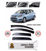 Ford C-Max Cam Rüzgarlığı 4lü 2013 ve Üzeri (Siyah)