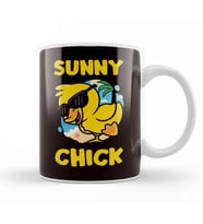 Sunny Chick Sun Sunset Sunbathing Beach Tan Island Traveler Kupa Bardak Porselen