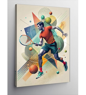 Kanvas Tablo Tenis Temalı