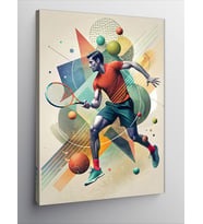Kanvas Tablo Tenis Temalı