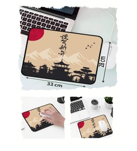 Çin Bohem Tasarımlı 33x28 Cm Mousepad Kaymaz Taban Rahat Konforlu Mouse Pad