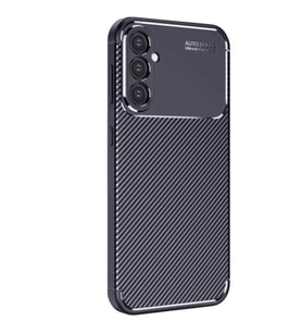 Samsung Galaxy S25 Kılıf Auto Focus Karbon Kapak - Lacivert