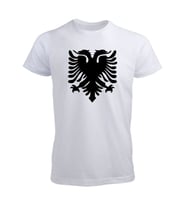 Çift Başlı Kartal Baskılı Tişört (Düz Beyaz)