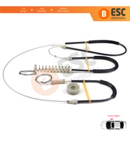 VW Scirocco MK3 137 138 2008–2017 3-Kapı Hatchback Van 1K8837462 İçin Elektrikli Ön Sağ Cam Kriko Tamir Seti