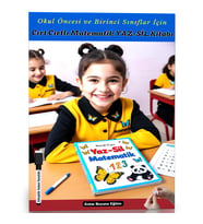 Okul Öncesi ve Birinci Sınıflar İçin Cırt Cırtlı Matematik YAZ-SİL Kitabı