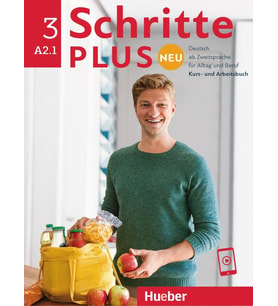 Schritte Plus Neu - Sechsbandige Ausgabe: Kursbuch   Arbeitsbuch A2.1 Mit Audi (Krem)