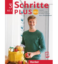 Schritte Plus Neu - Sechsbandige Ausgabe: Kursbuch   Arbeitsbuch A2.1 Mit Audi (Krem)