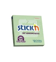 Hopax Stickn Yapışkanlı Not Kağıdı 76X76 Mm 360 Yeşil 100 Yaprak 12 Li (1 Paket 12 Adet)