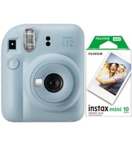 Fujifilm İnstax Mini 12 Fotoğraf Makinesi+Askı+pil+10'lu film (mavi)