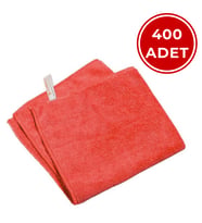Mulpex Mikrofiber Genel Temizlik Bezi Kırmızı 40X40 cm. - 400 Adet